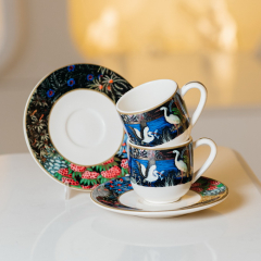 Набор чашек для эспрессо с блюдцами Le jardin du palais 80 мл, 4 предмета