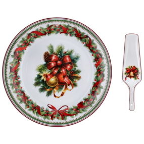 Блюдо для торта с лопаткой Christmas Eve 27 см