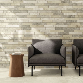 Мозаика керамогранитная Italon Wonderful life 29,6х79,6 Naturale, Brick Multicolor, 8 мм