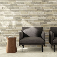 Мозаика керамогранитная Italon Wonderful life 29,6х79,6 Naturale, Brick Multicolor, 8 мм