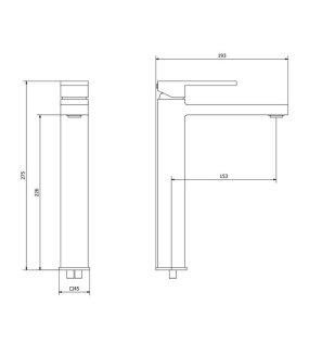 Смеситель для раковины iB Rubinetti Rubacuori RU202CC, хром