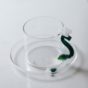 Чашка чайная с блюдцем "Бабочка" Fruits & Flowers 300 мл