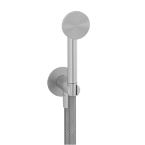 Комплект для душа iB Rubinetti Cake P3018SA, с держателем, матовая нержавеющая сталь