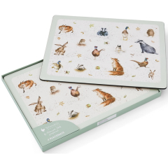 Набор подставок под тарелку "Лесные жители" 29,8х40,1 см, 4 шт