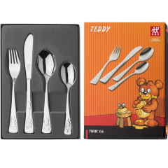 Набор детских столовых приборов " Медвежонок Тедди", 4 предмета