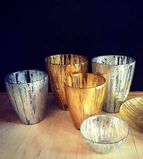 Ваза Gold Leaf 19 см