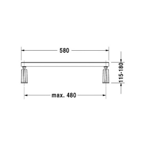 Комплект ножек для ванны Duravit 790127000000000