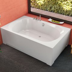 Ванна Kolpa-San Adam&Eva 195x125, акриловая, с сифоном и каркасом, белая