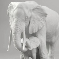 Статуэтка "Показывая путь. Слоны" 29х36х19 см