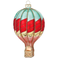 Елочная игрушка "Воздушный шар" 12 см