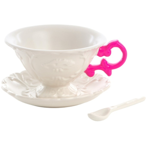 Набор чайный I-Wares, 3 предмета, цвет фуксия