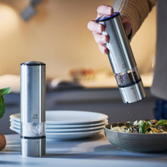 Набор мельниц электрических для соли и перца Elis Sense u'Select 20 см, цвет хром