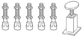 Ножки поддона 508059000, 6 шт