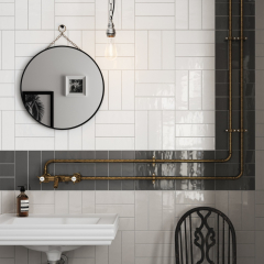 Плитка керамическая Equipe Country 6.5х20, Blanco, 8 мм