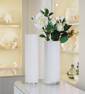 Ваза Wetube 30 см, цвет белый