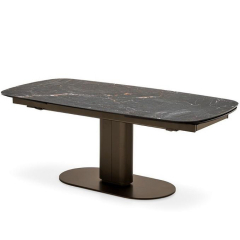 Стол Calligaris Cameo 200(296)х100, Calacatta Black Marble
