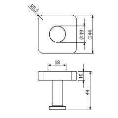 Крючок Kludi Vela S 25984N0, брашированное золото