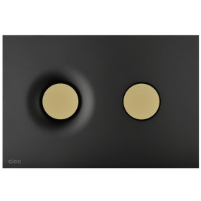 Панель смыва Alca Dot.Dot. M1976-7, черный матовый / золото
