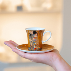 Чашка для эспрессо с блюдцем "Поцелуй" 100 мл