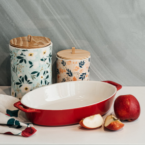 Форма для запекания овальная Staub Ceramic 29 см, вишневая