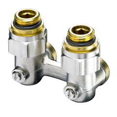 Узел подключения Oventrop Multiflex F ZB, 1/2 НР x 3/4 НР, угловой