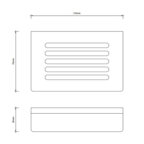 Мыльница Decor Walther Corner 0859500, настенная, хром