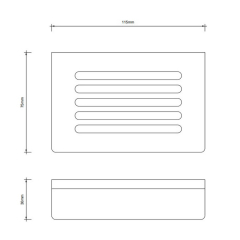 Мыльница Decor Walther Corner 0859500, настенная, хром