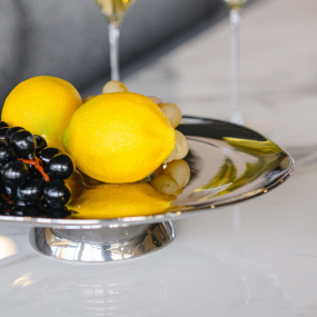 Блюдо для торта на ножке Oro E Argento 30,5 см, цвет серебро