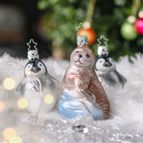 Игрушка на елку "Морской котик" 9,5 см