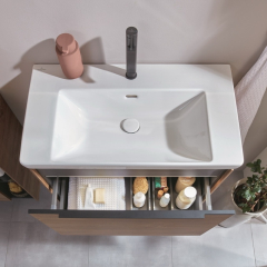 Раковина подвесная Villeroy & Boch Subway 3.0 80х47, CeramicPlus, 4A7080R1, из TitanCeram