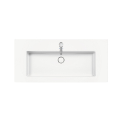 Тумба с раковиной Duravit White Tulip 105х49, с системой разделителей, серо-коричневая