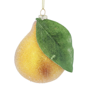 Елочная игрушка "Груша" 9 см