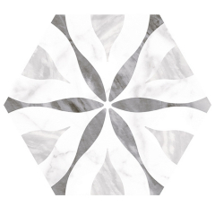 Керамогранит Equipe Bardiglio 17,5х20, Hexagon Flower, 8 мм
