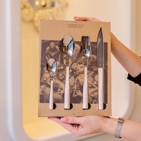Набор столовых приборов Le Miroir, 24 предмета, цвет белая репа