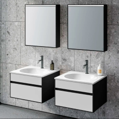 Зеркальный шкаф Kolpa-san TO 60 BL LED, 60x70, с подсветкой, черный