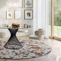 Стол Calligaris Vortex, 120х120 CS4108-FD, Smoke Grey