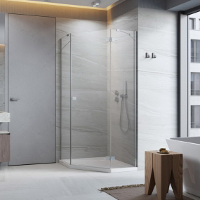 Душевой уголок Radaway Essenza, 80x80, хром, прозрачное стекло UltraClear®