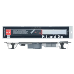 Комплект трапа AlcaPlast APZ13-DOUBLE9-950, стальной, с решеткой 2в1