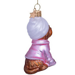 Елочная игрушка "Собачка после душа" 9,5 см