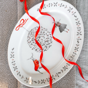 Блюдо овальное большое Noel 42,5х32,5 см