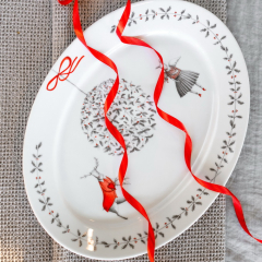 Блюдо овальное большое Noel 42,5х32,5 см