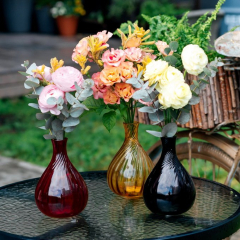 Ваза Color Drop 16 см, красная