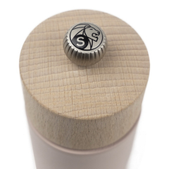 Мельница для соли Boreal 12 см, розовая