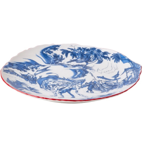 Тарелка столовая "Синий шинуазри" Classics on Acid 28 см