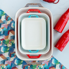 Форма для запекания прямоугольная Staub Ceramic 20х16 см, цвет античный бирюзовый