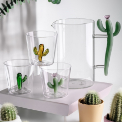 Стакан Desert Plants 350 мл, зеленый