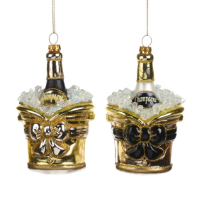 Елочная игрушка "Игристое" 13 см, в ассортименте