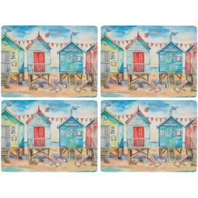 Набор подставок под тарелку Beach Huts 29,8х40,1 см, 4 шт