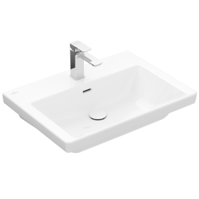 Раковина Villeroy & Boch Subway 3.0 65х47, CeramicPlus, 4A7065R1, из TitanCeram, белая