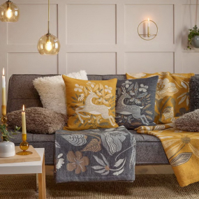 Чехол для подушки декоративной Ganymed 45х45 см, цвет антрацит